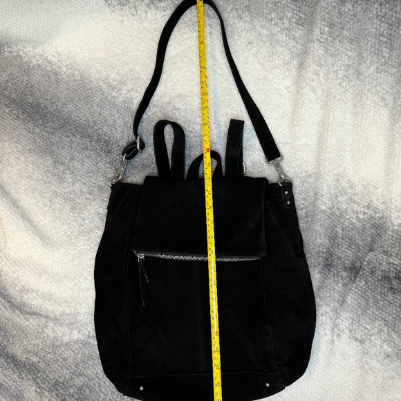 Free People Black Suede Convertible Backpack/Bag - Picture 1 of 16